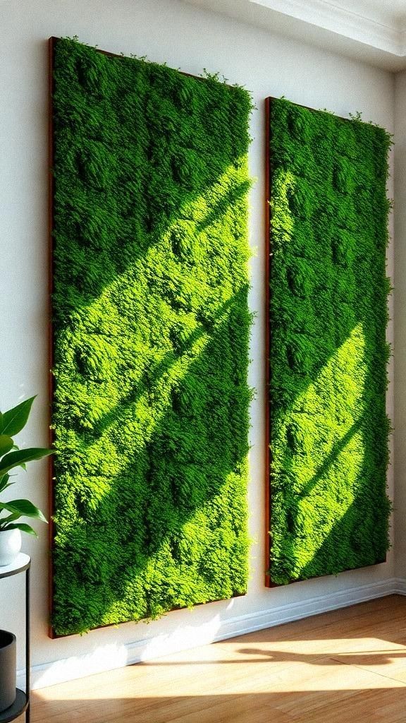 DIY Moss Wall Panels For Lush Green Texture