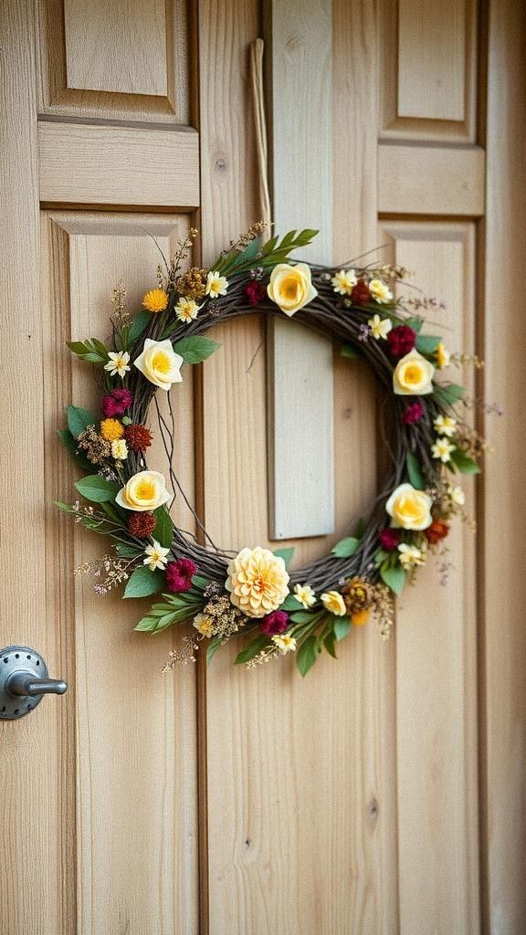 Floral Wreaths Using Fresh Or Dried Botanicals