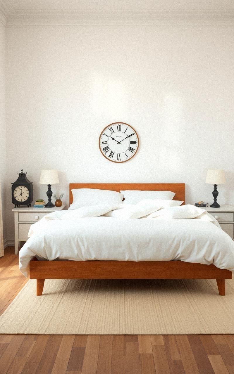 Minimalist Vintage Bedroom with Neutral Tones