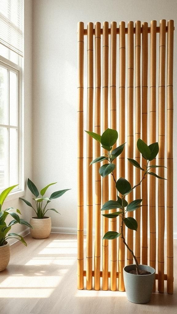 Bamboo Pole Divider For Eco-Friendly Style