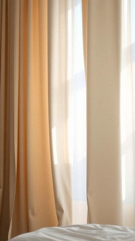 Fabric Curtain Divider With Elegant Drapes