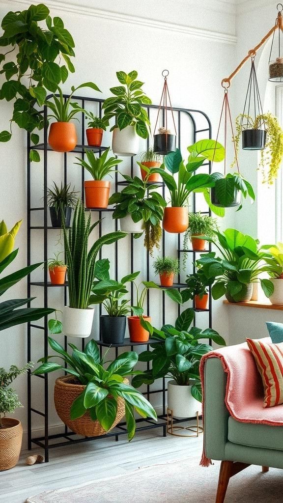 Green Plant Wall Divider For Natural Vibes