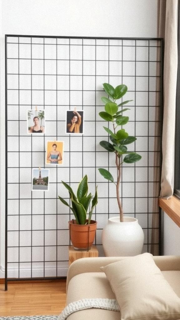 Wire Grid Divider For Modern Minimalists