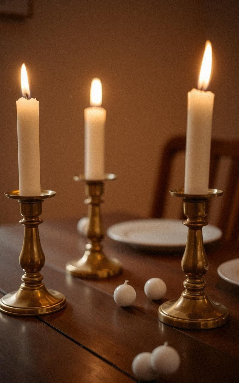 Decorate with Brass Candle Holders