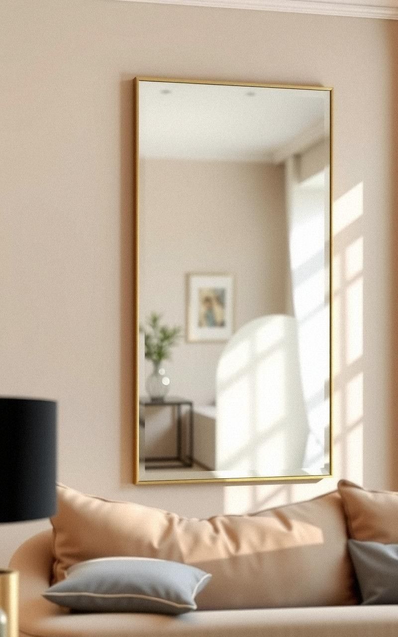 Frame Artwork or Mirrors with Brass Edges