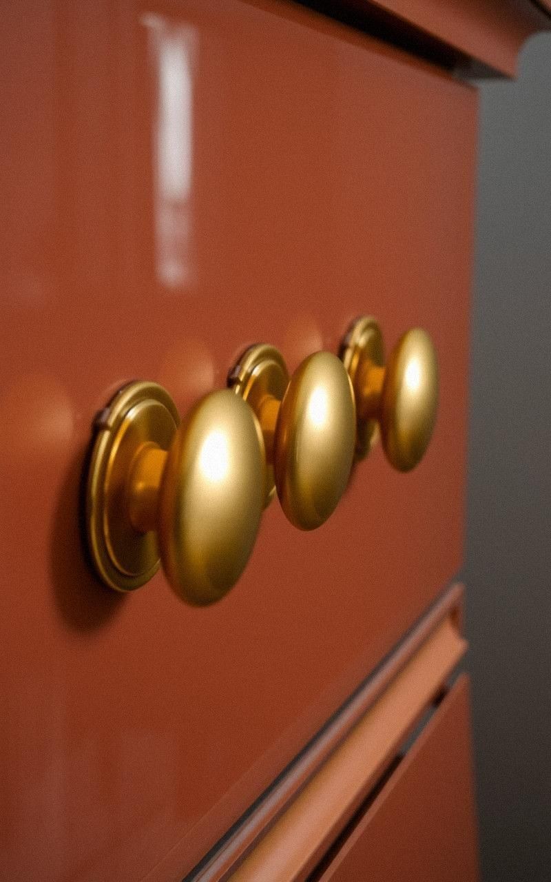 Incorporate Brass Knobs on Furniture Drawers