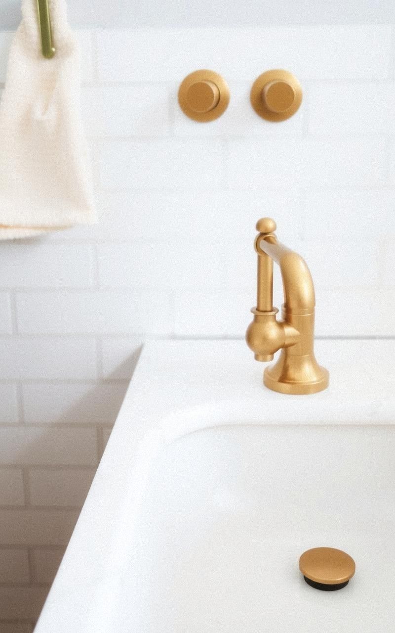 Use Brass Faucets to Elevate Bathroom Style