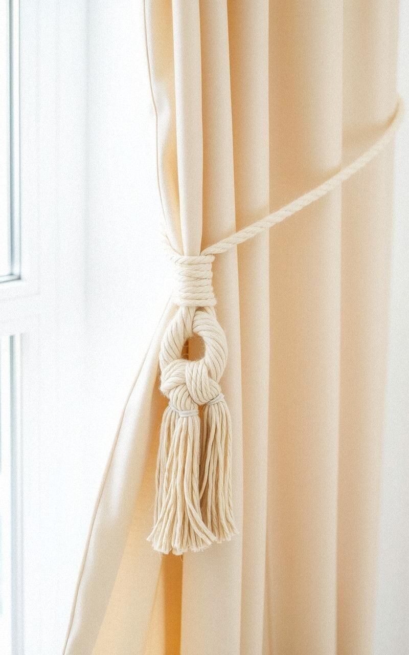 Boho Macramé Curtain Tiebacks For Cozy Windows