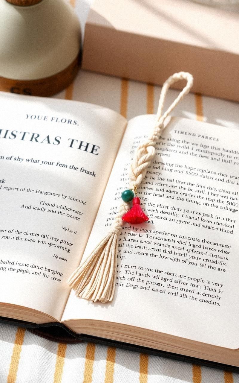 Minimalist Macramé Bookmark For Book Lovers