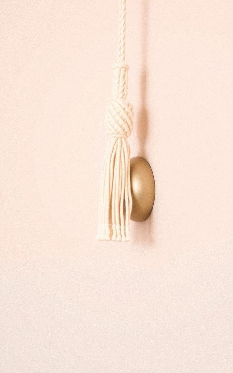 Playful Macramé Wall Tassel For Subtle Decoration