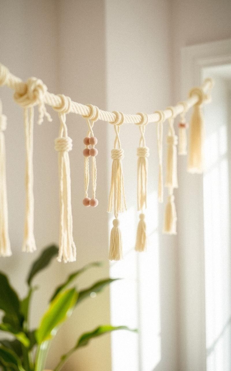 Whimsical Macramé Garland For Festive Decor