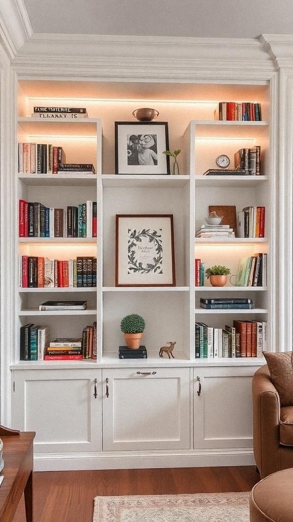 Built-In Shelves For Seamless Wall Integration