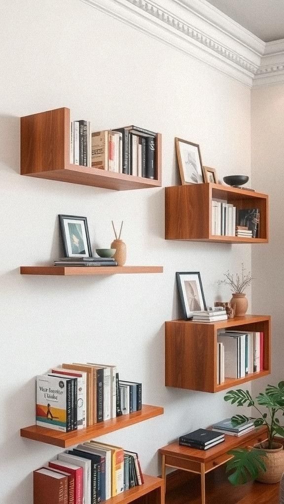 Floating Shelves For A Contemporary Look