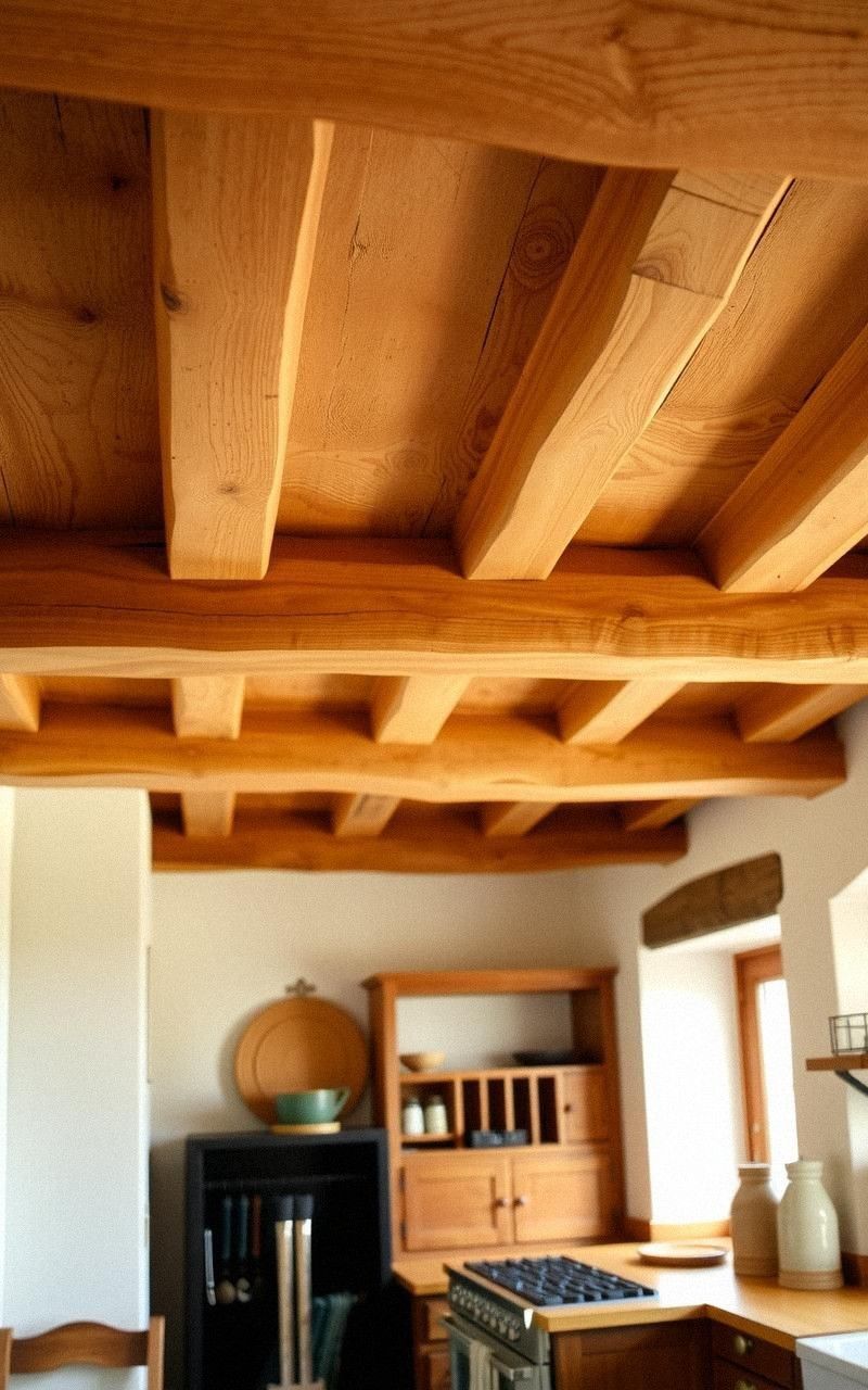 Exposed Ceiling Beams For Rustic Elegance