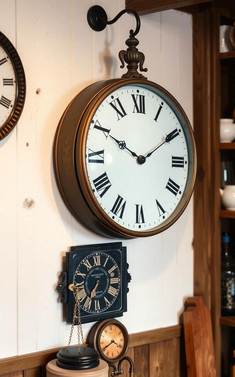 Vintage French Clocks As Functional Decor