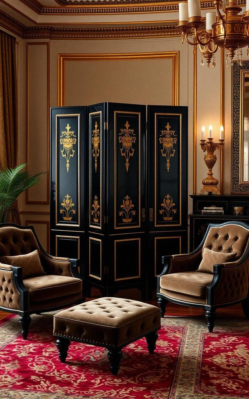 Add Decorative Screens For Elegance And Privacy