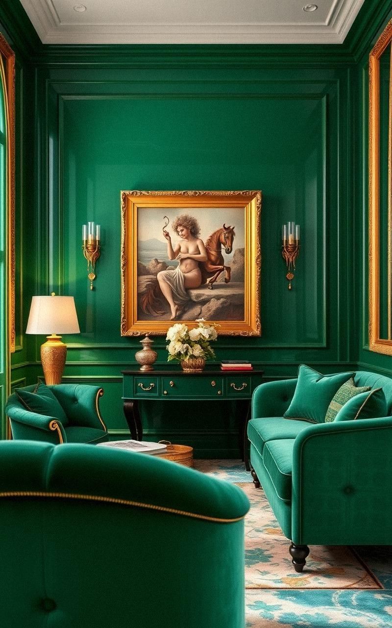 Add Glossy Lacquered Walls For Impact