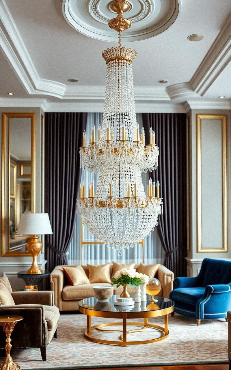 Include Statement Chandeliers For Dramatic Lighting