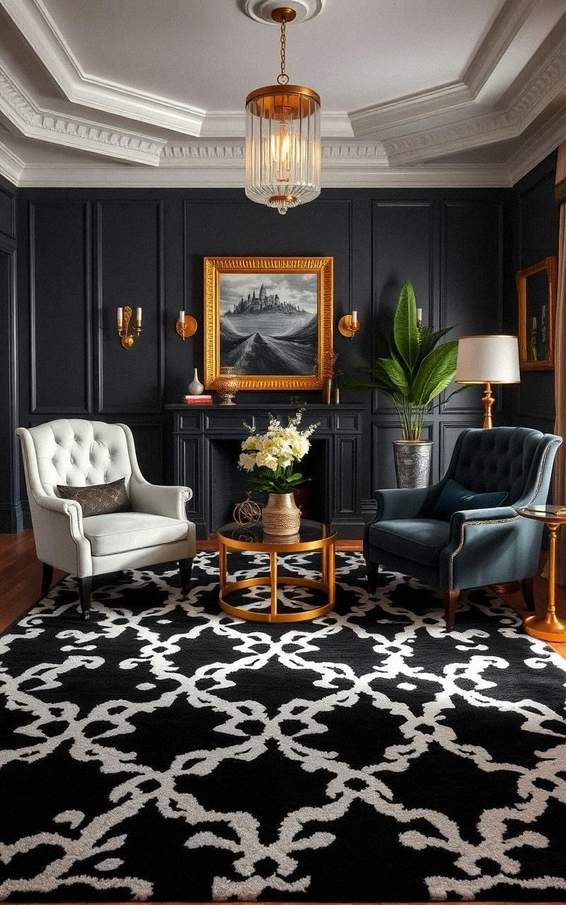Use Bold Rugs To Anchor The Room