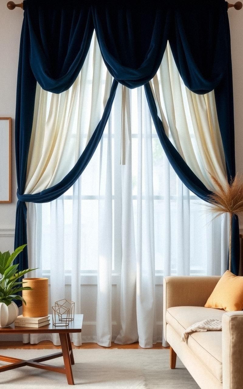 Layered Curtains for Versatile Style and Function