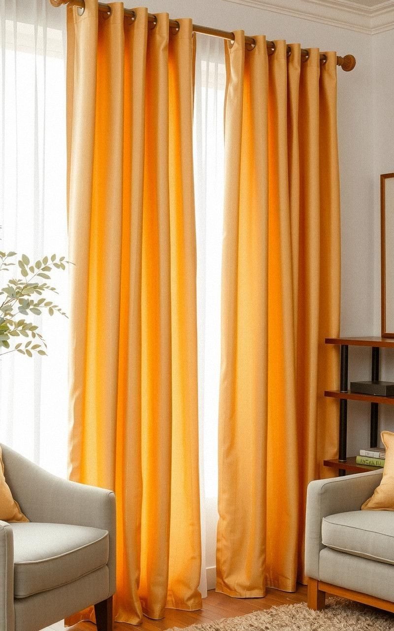 Metallic Thread Curtains for Subtle Glamour