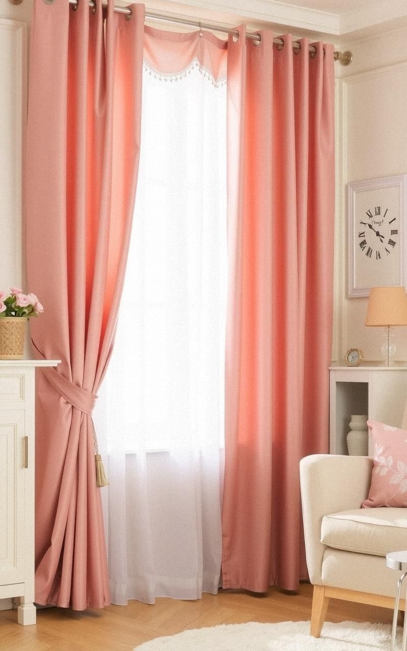 Scalloped Edge Curtains for Feminine Details