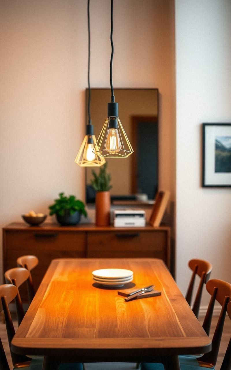 Geometric Pendant Lighting For Ambient Glow