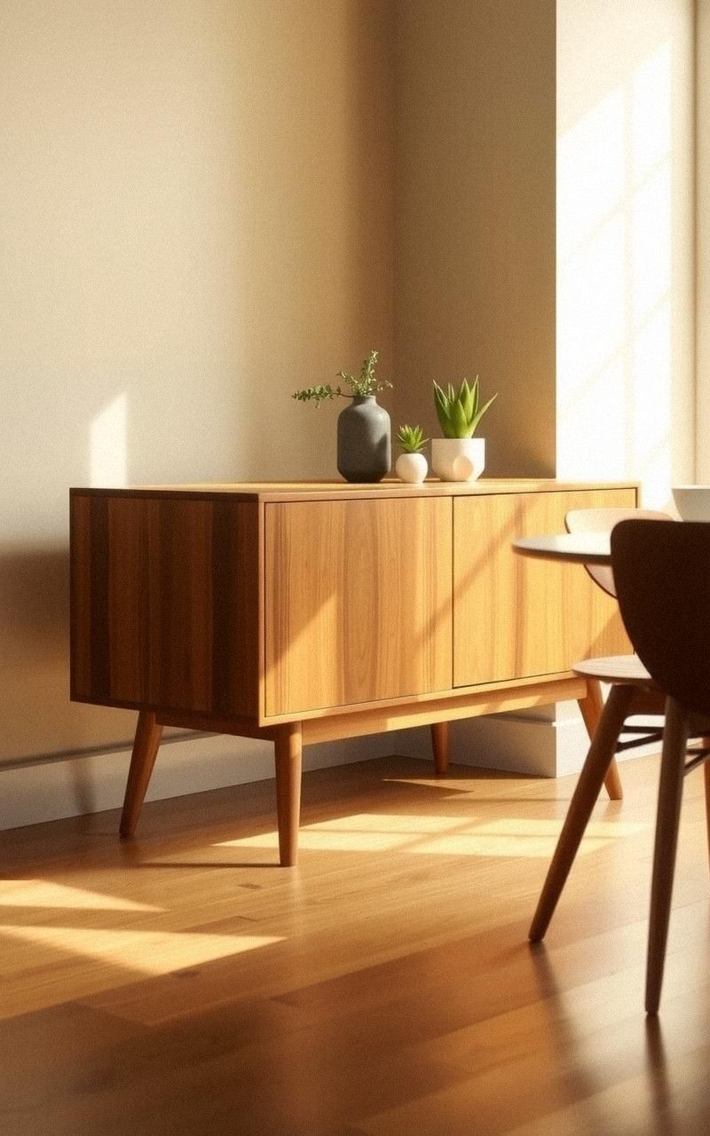 Minimalist Sideboard With Tapered Legs