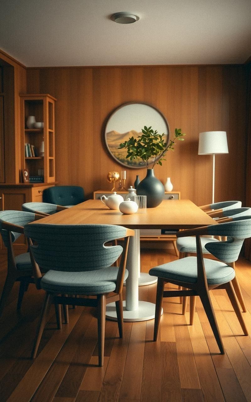 Organic Shaped Dining Chairs With Upholstered Seats