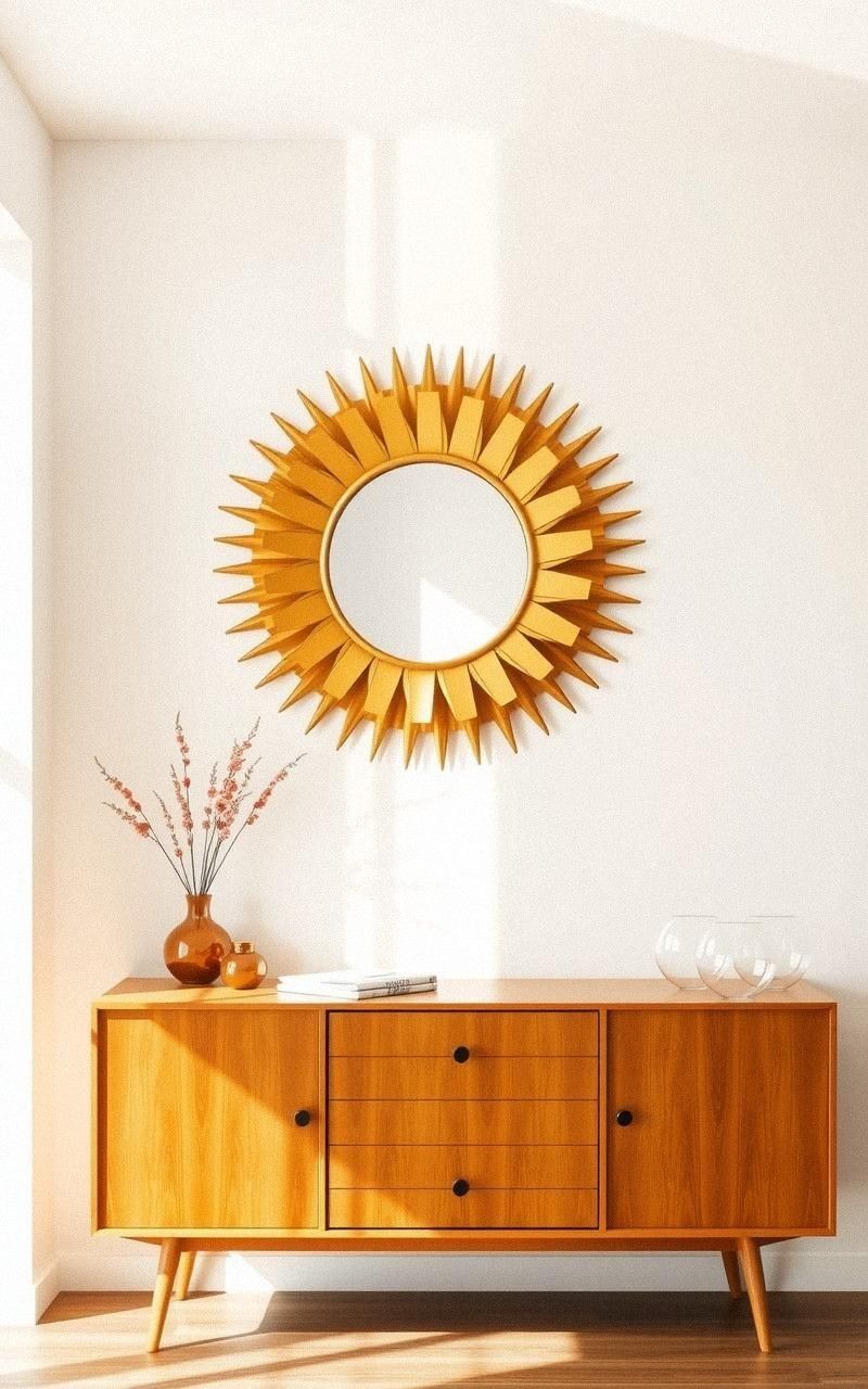 Sunburst Mirror As A Statement Wall Piece