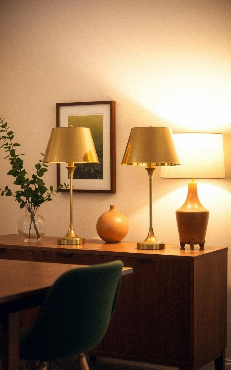 Warm Metallic Table Lamps For Cozy Lighting