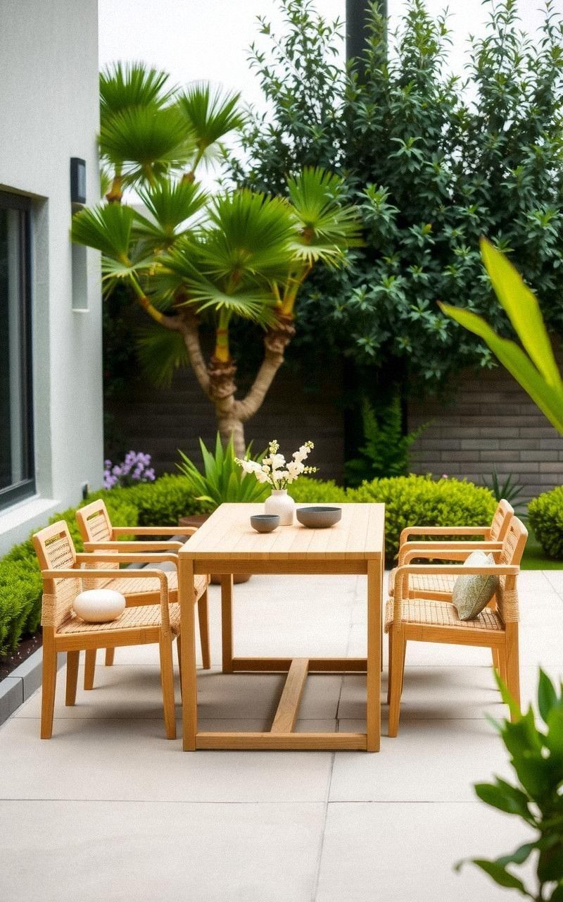 Open Air Dining Areas With Minimal Furnishings