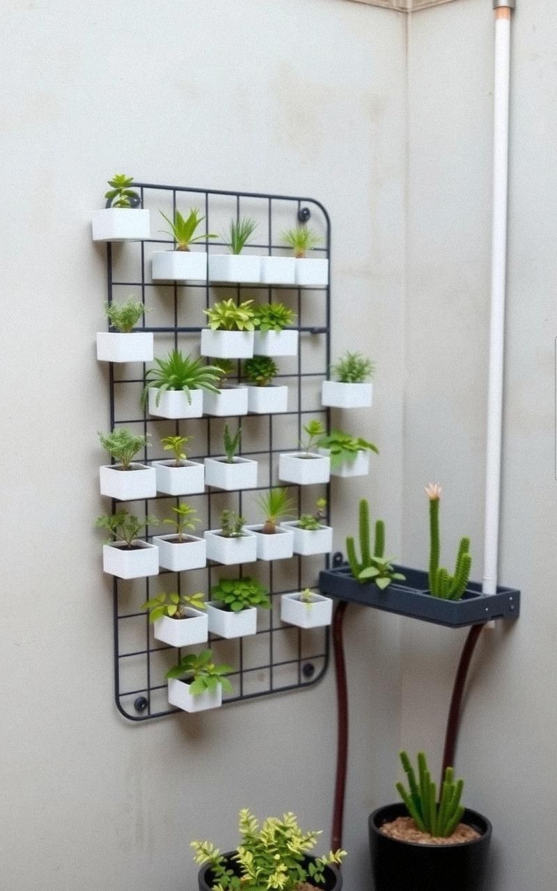 Vertical Gardens With Clean, Grid-Like Layouts
