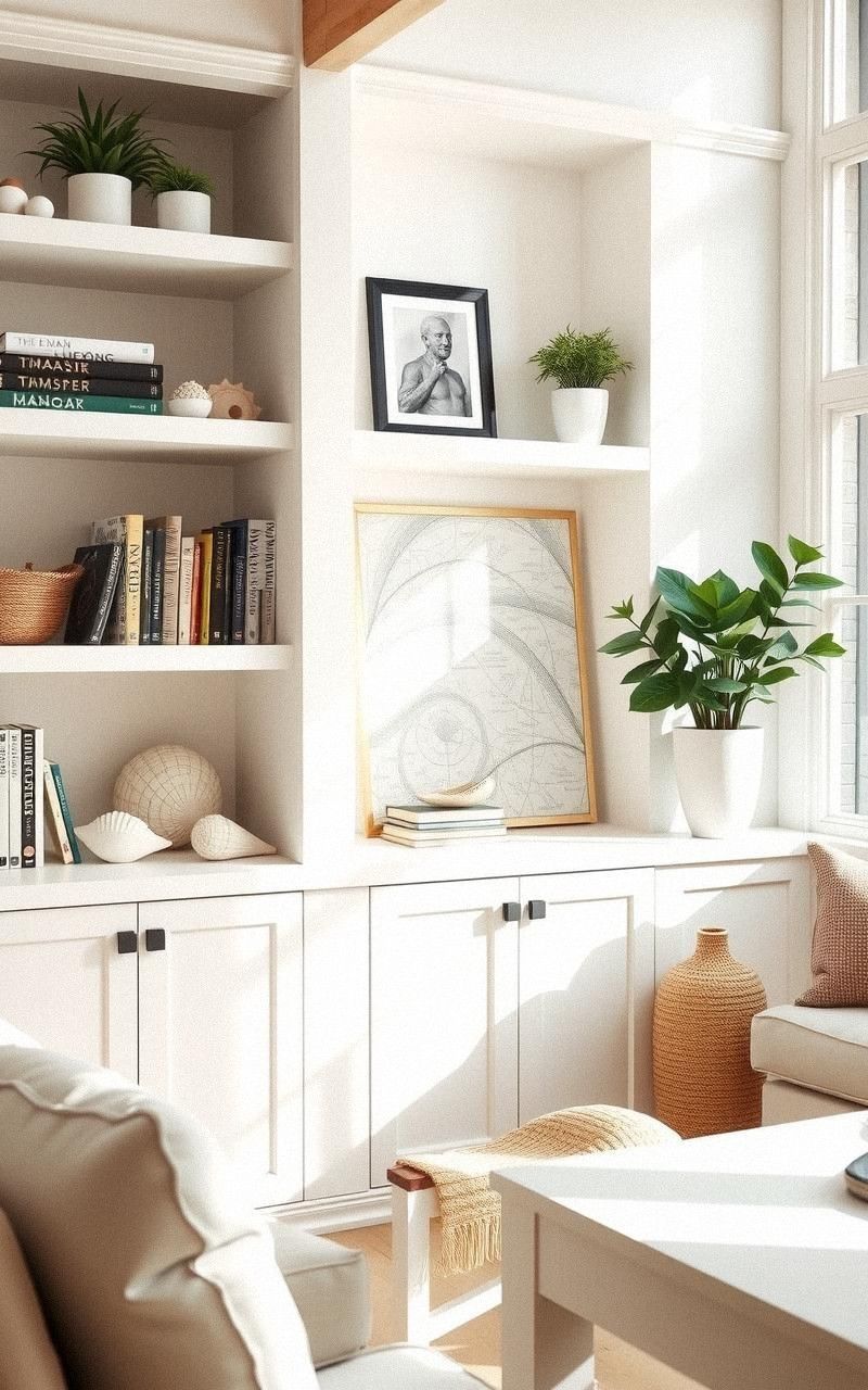 Incorporate Built-In Shelving for Display