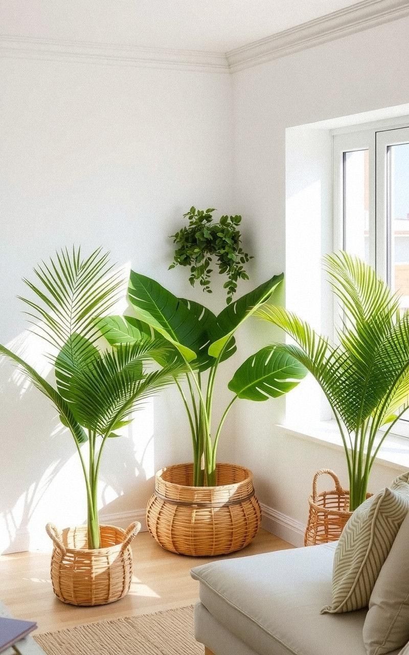Incorporate Indoor Plants for Freshness and Color