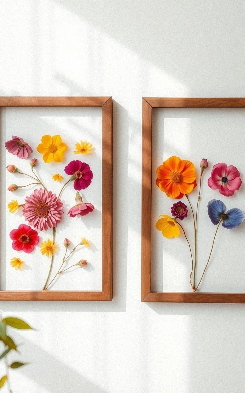 Display Pressed Flower Frames Creatively