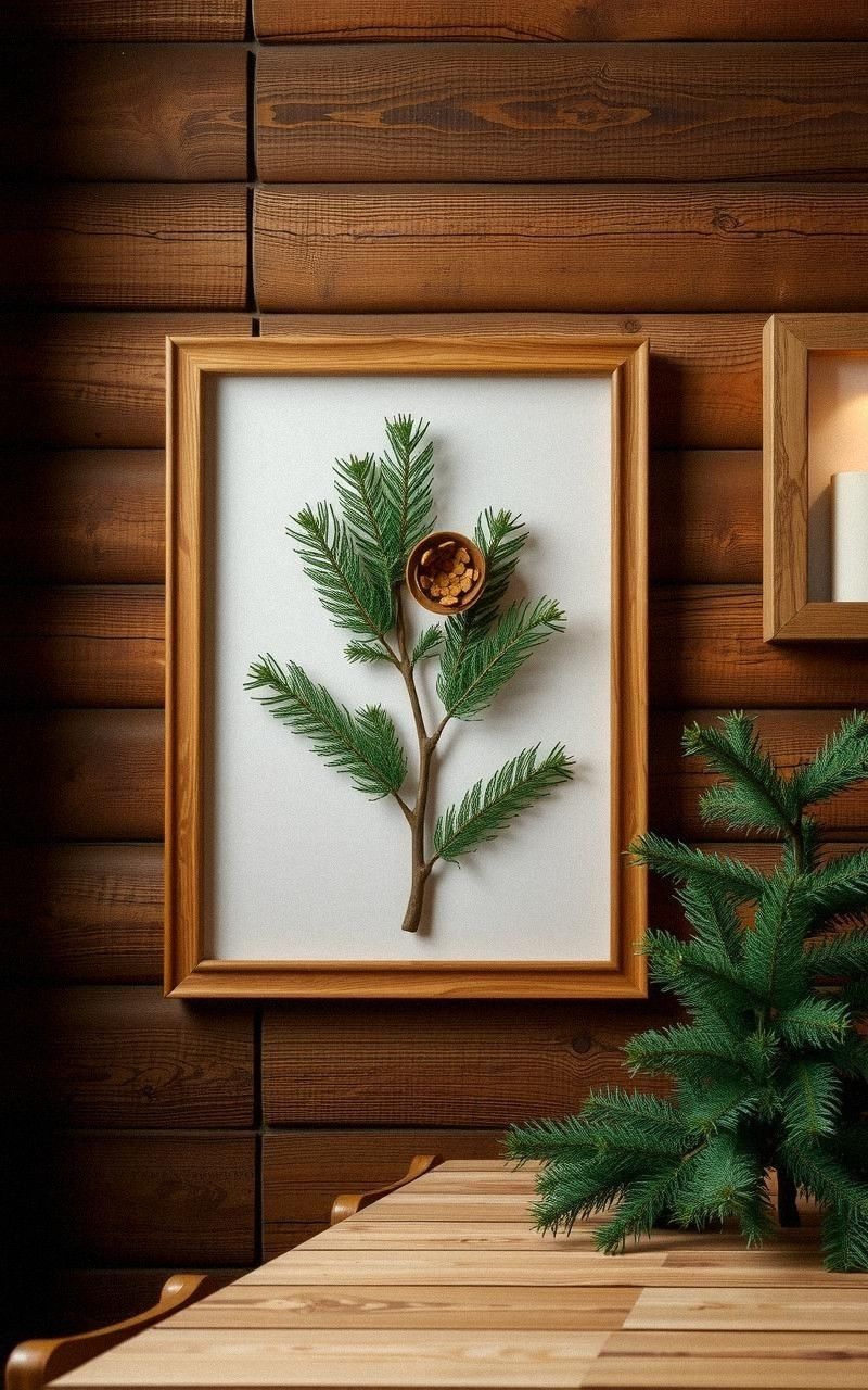Mount A Wall Display Of Pine Branches