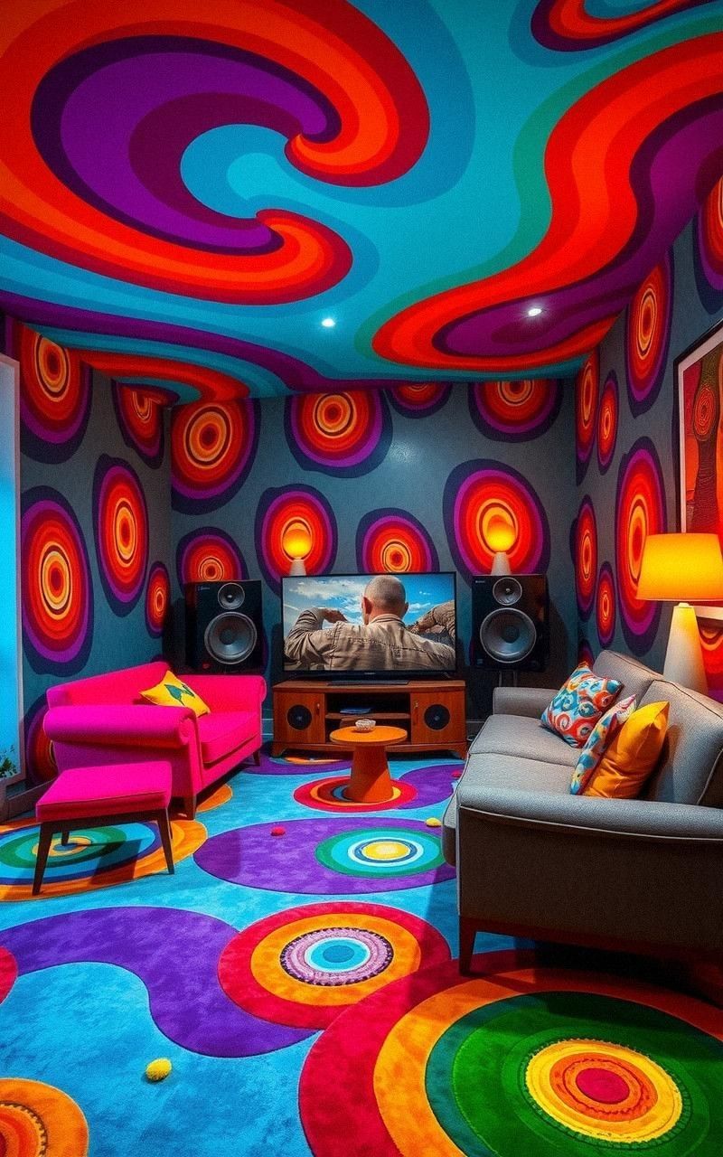 Psychedelic Swirls for a Retro Funky Vibe