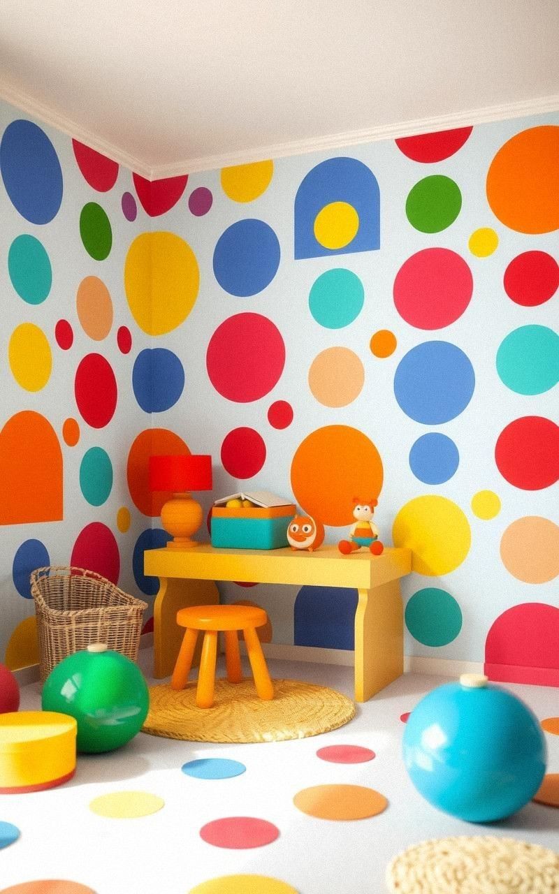 Retro Circles and Dots for Playful Geometry
