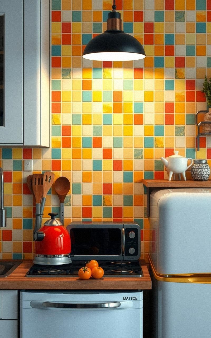 Retro Mosaic Tiles Pattern for Artistic Flair