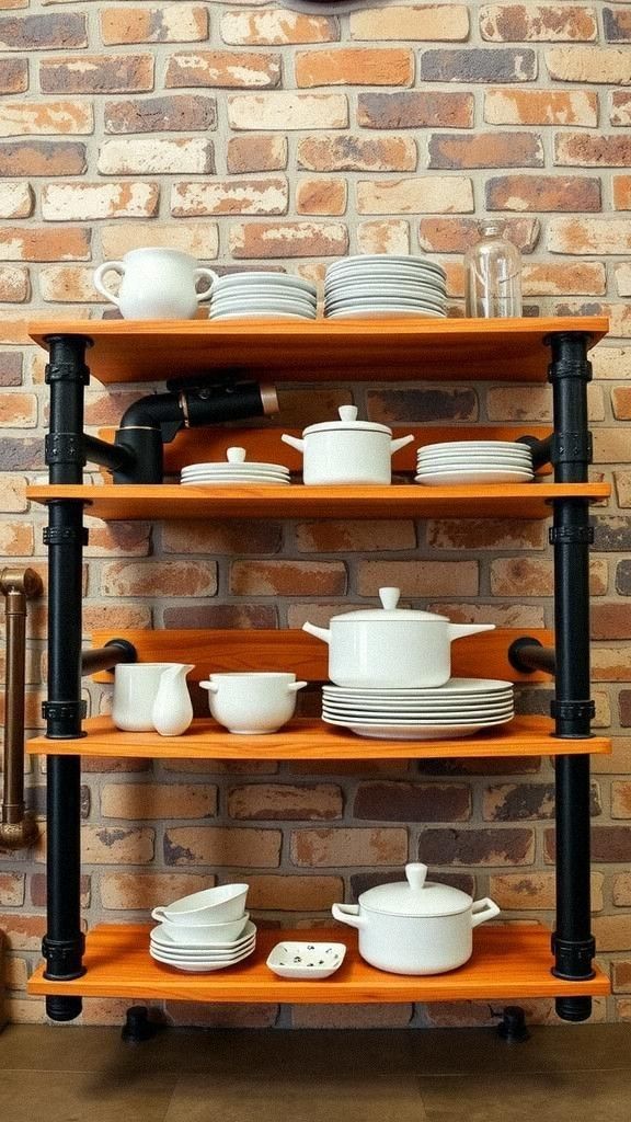 Incorporate Industrial Pipe Fixtures For Unique Detail