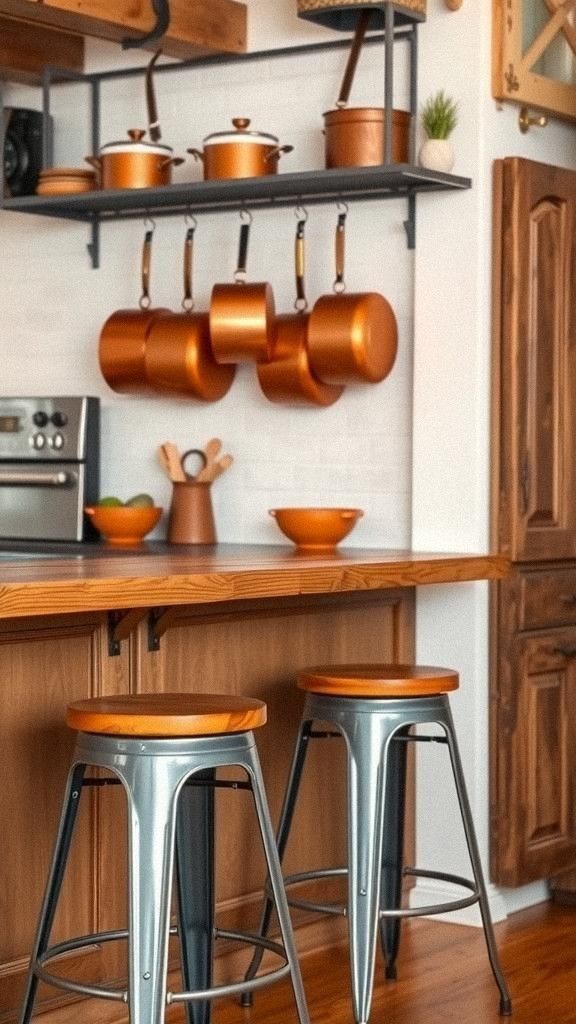 Incorporate Metal Accents For Rugged Texture