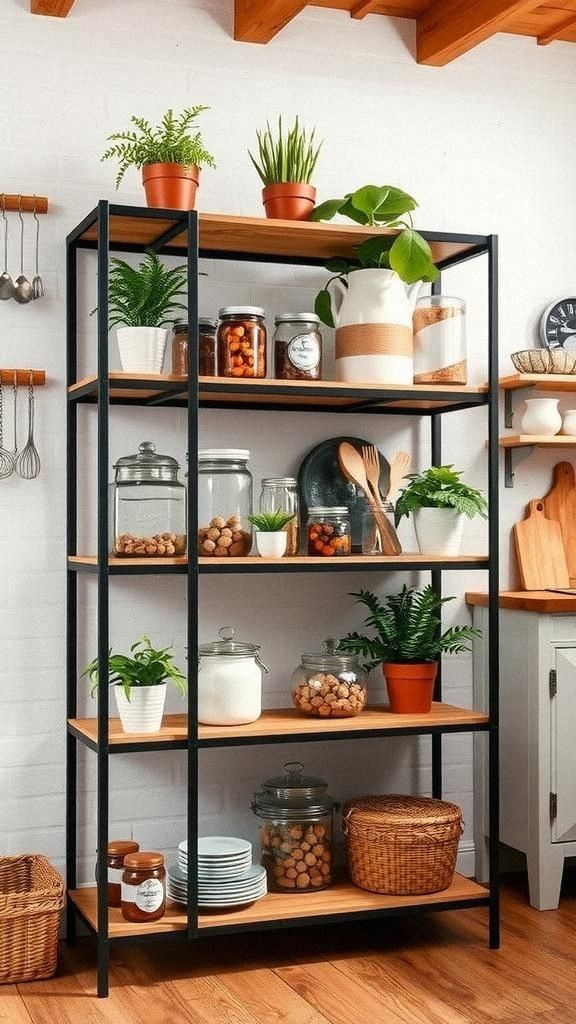 Incorporate Open-Frame Shelving Units For Functionality