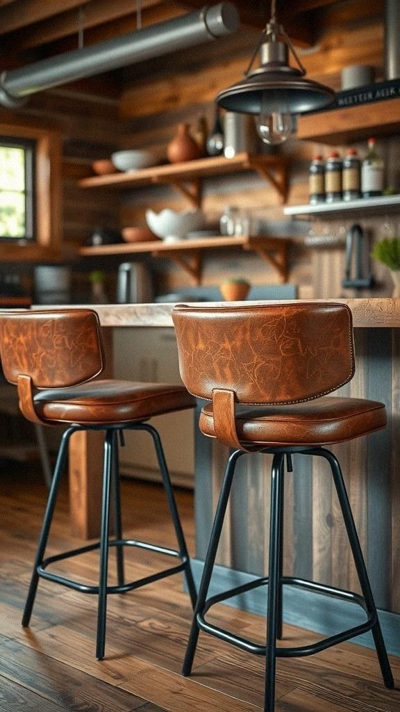 Mix Textures With Leather Kitchen Accessories