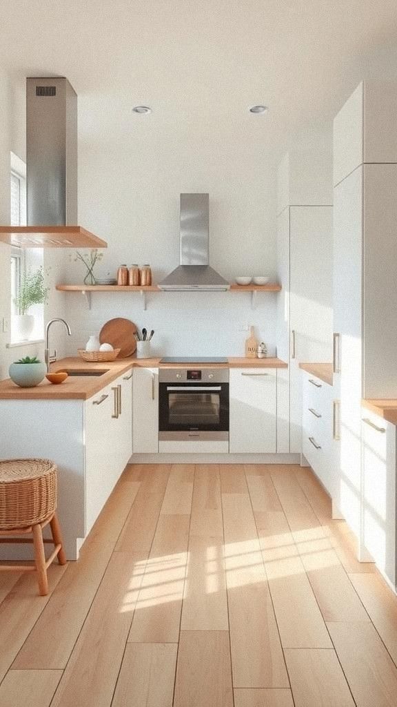 Light Wooden Flooring To Enhance Warmth