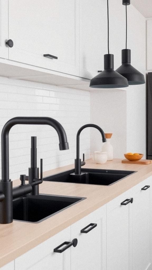 Matte Black Fixtures For A Bold Minimalist Contrast