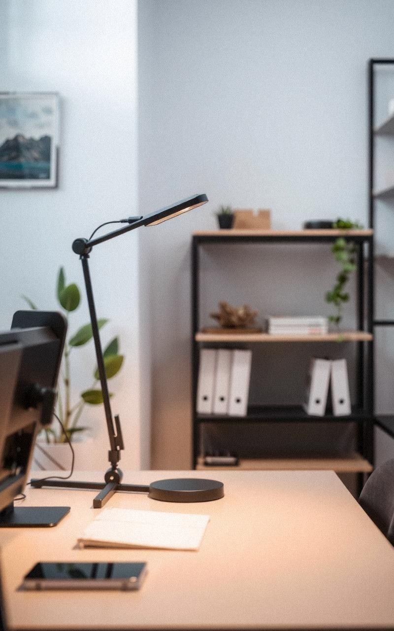 Compact Desk Lamp With Clamp Mount