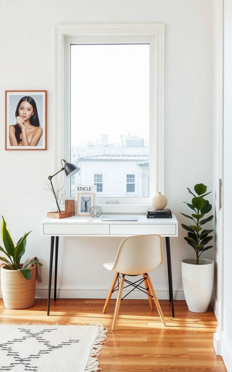 Use A Narrow Console Table As A Desk