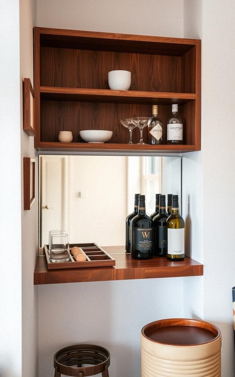 Compact Corner Bar For Small Spaces