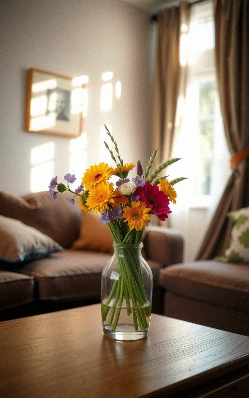 Incorporate a Natural Element with Fresh Flowers